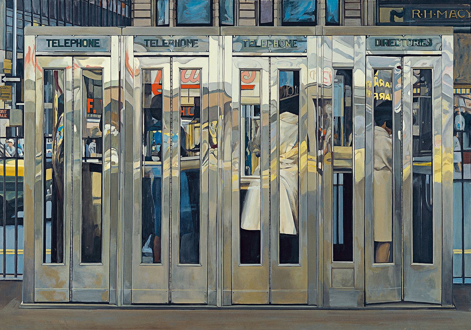 'Cabinas telefónicas' (1967). Richard Estes. Museo Thyssen-Bornemisza, Madrid © Marlborough Gallery New York