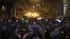 Choques entre policías y manifestantes en Sao Paulo por la subida del transporte público