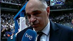 Pablo Laso dedica el triunfo al fallecido Manel Comas