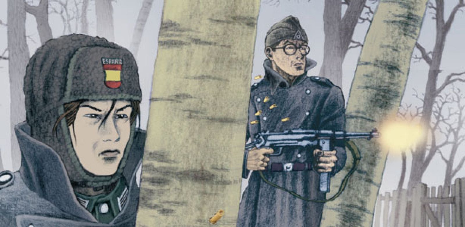 Fragmento de la portada de 'División azul', de Fran Jaraba