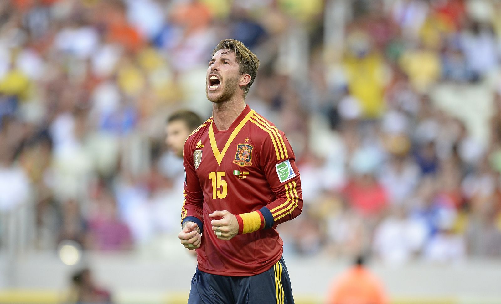 Sergio Ramos, durante el partido contra Nigeria