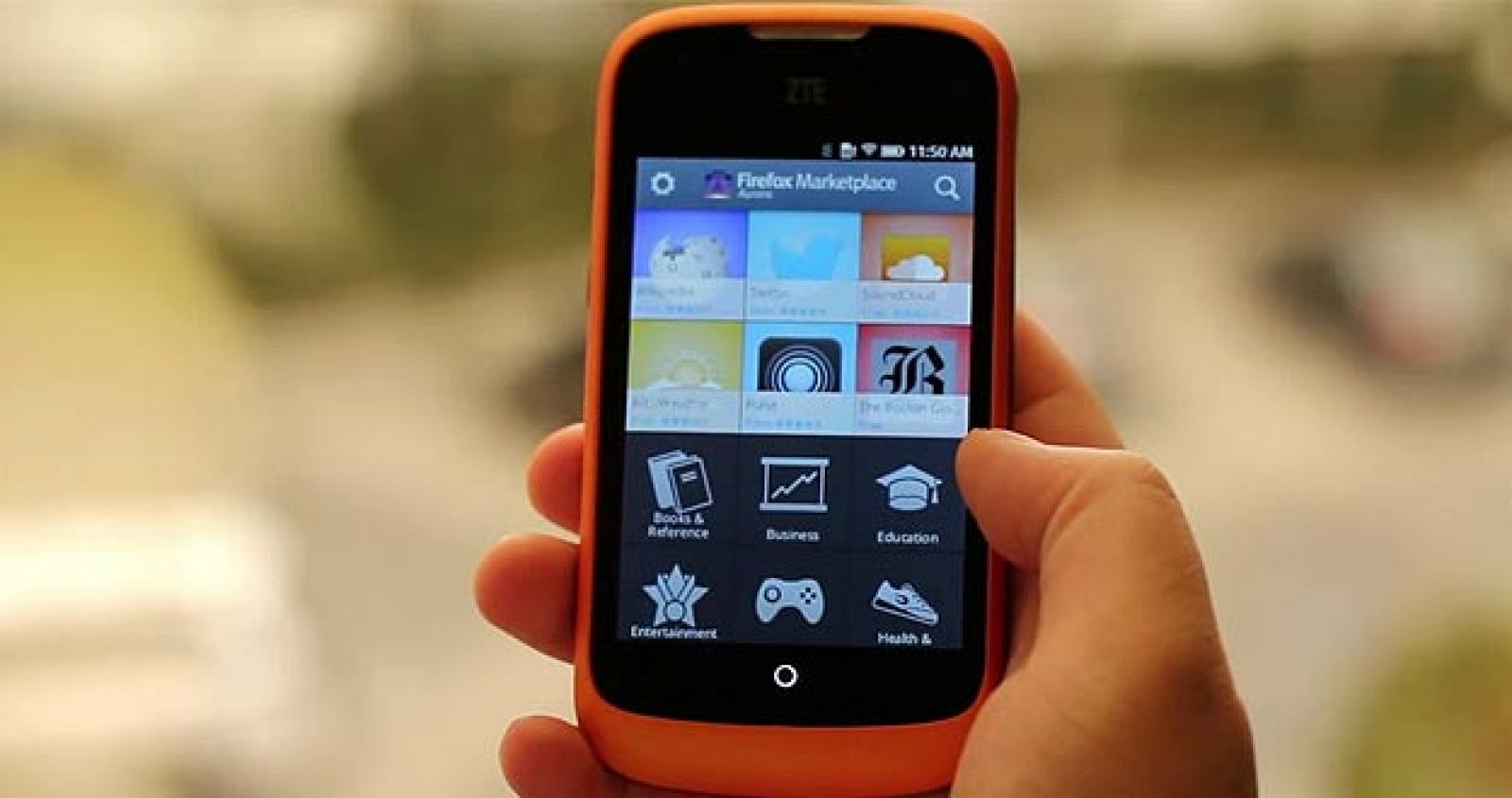 Móvil ZTE Open basando en Firefox OS
