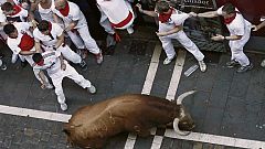 Elige el mejor momento del primer encierro de San Fermín 2013