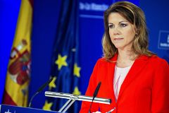 Cospedal declara que en 2012 ganó 61.213 euros netos, 100.000 menos que el año anterior