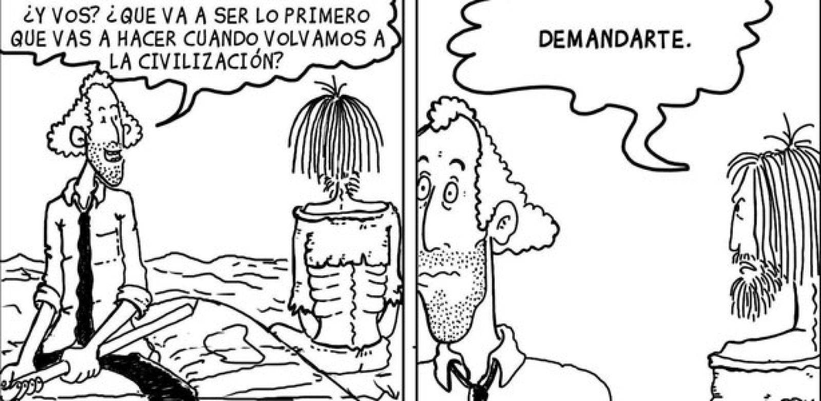 Viñetas de 'Dos tipos que flotan', de Guillermo Ortiz