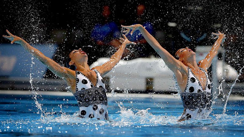 Rusia, China y España se repartirán las medallas del dúo técnico