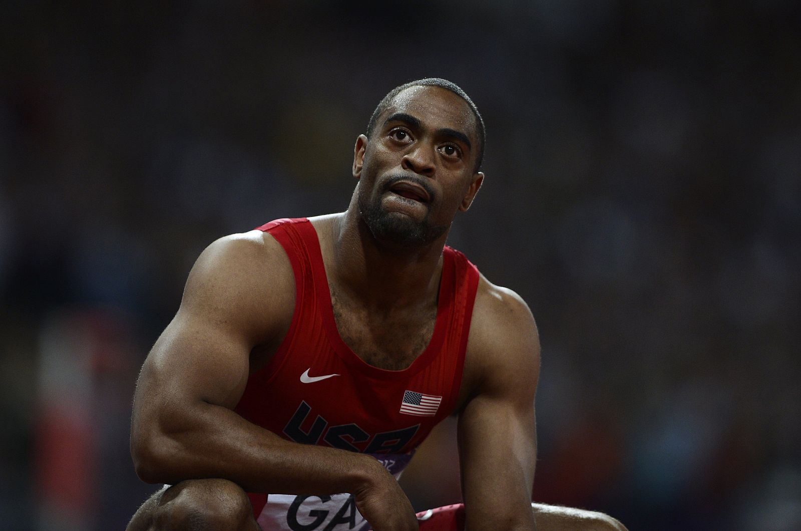El atleta estadounidense Tyson Gay