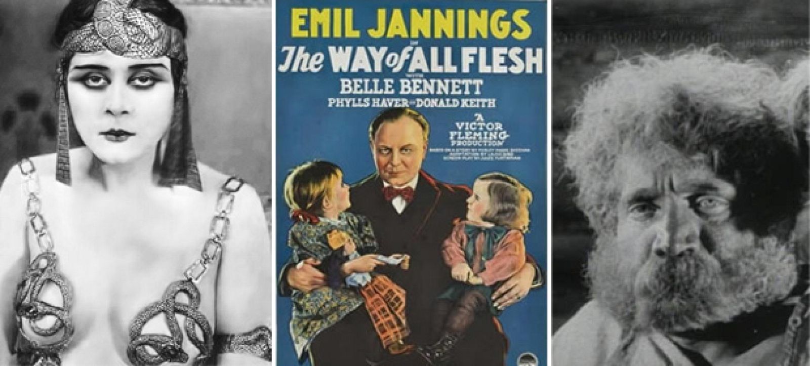 'Cleopatra' (1919),  'El destino de la carne' (1927) y 'El prado de Bezhin' (1936), tres ejemplos de películas perdidas total o parcialmente.