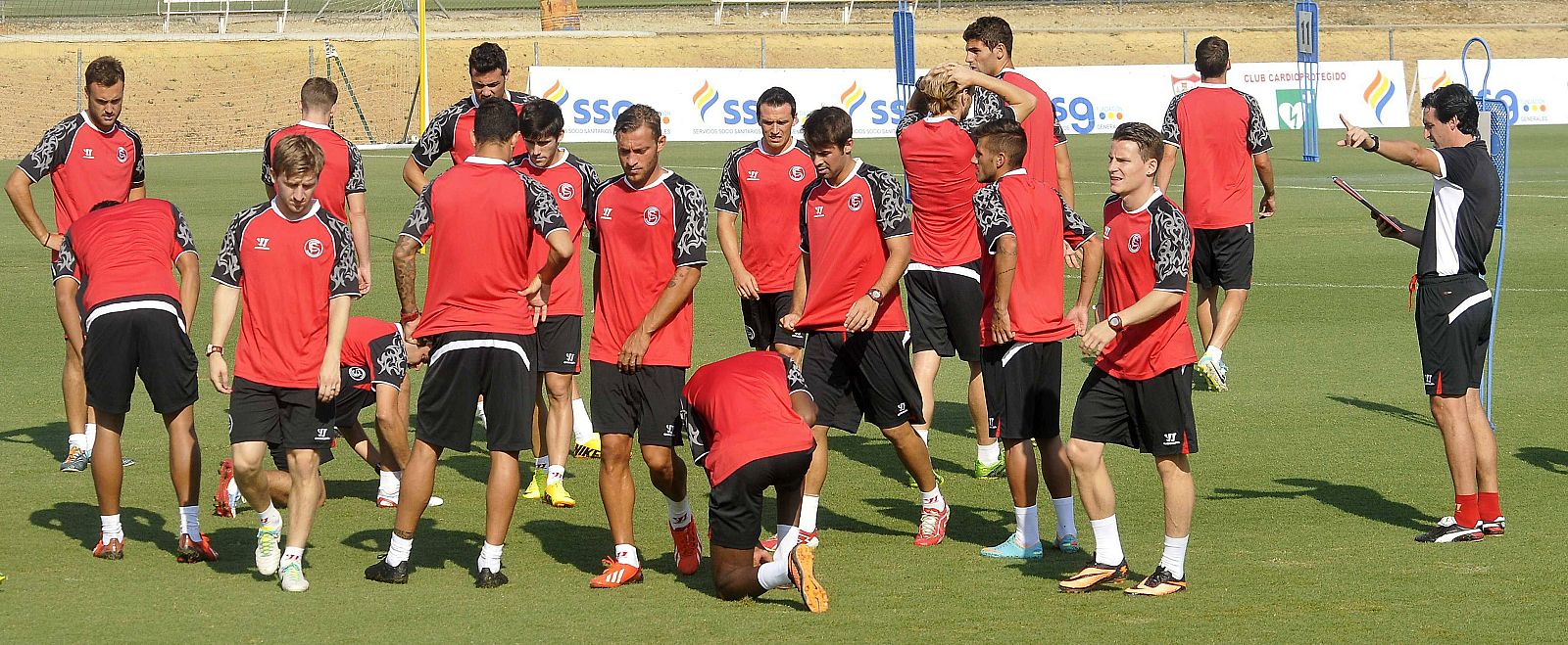 ENTRENAMIENTO PREVIO PARTIDO DE IDA DEL PLAY OFF EUROPA LEAGUE SEVILLA-SLASK