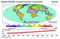 Los satélites demuestran que el dióxido de carbono sigue aumentando en la atmósfera
