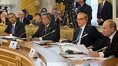 El G-20 cierra su primera jornada con una "clara divisiEl G-20 cierra su primera jornada con una "clara división" respecto al conflicto Sirio