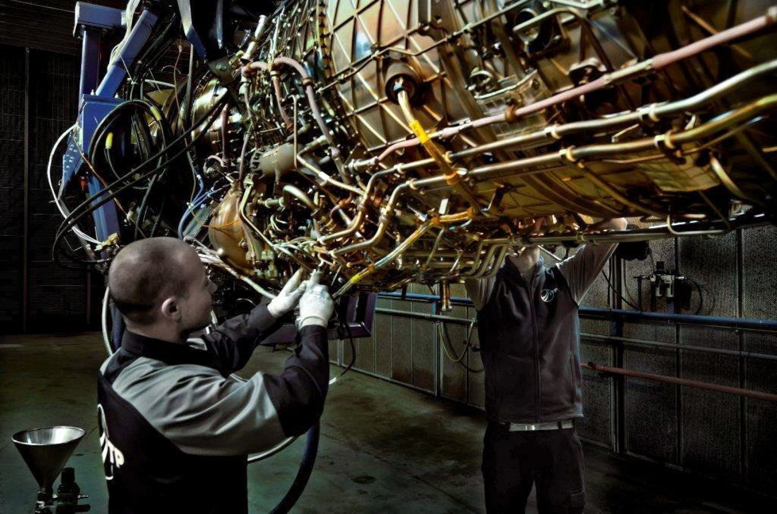 Banco de pruebas que la empresa Industria de Turbo Propulsores (ITP) tiene en Ajalvir, Madrid