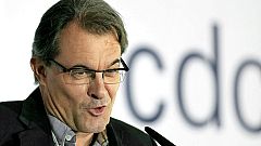 Mas asegura que Cataluña conservará el euro dentro o fuera de la UE