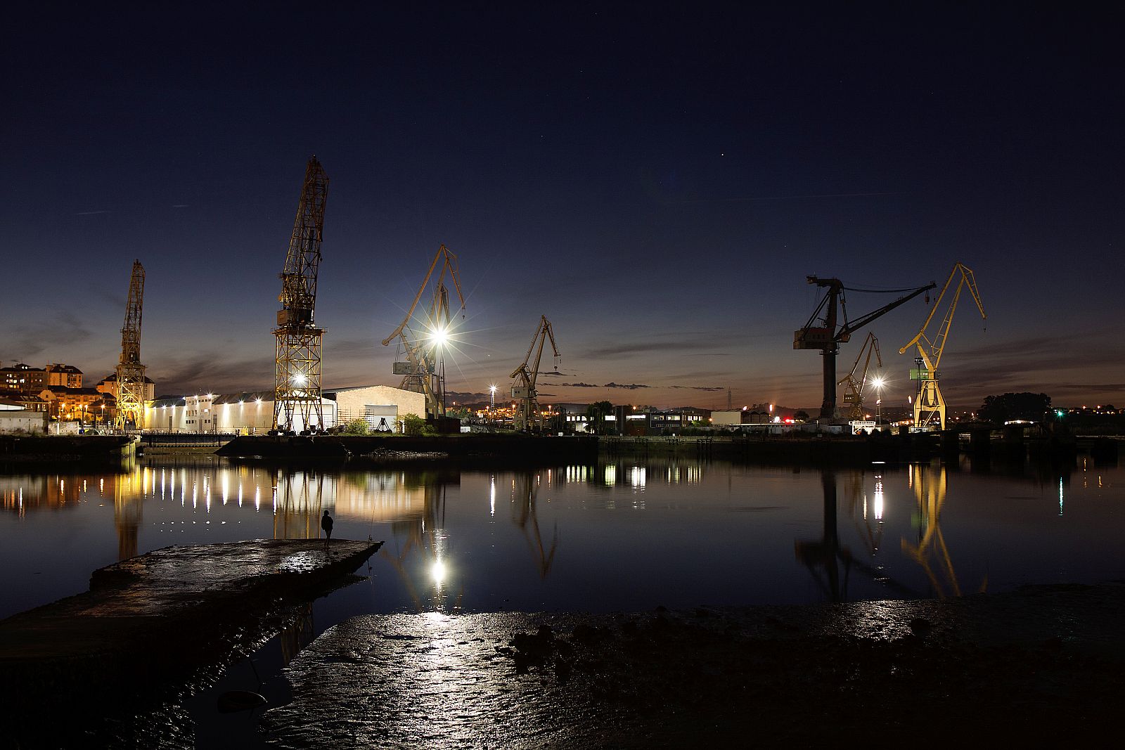 Imagen de archivo de un astillero