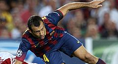 Mascherano estará dos semanas de baja por una elongación muscular