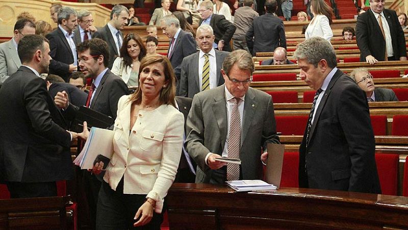 CiU pacta una resolución con PSC, ERC e ICV a favor del derecho a decidir en Cataluña