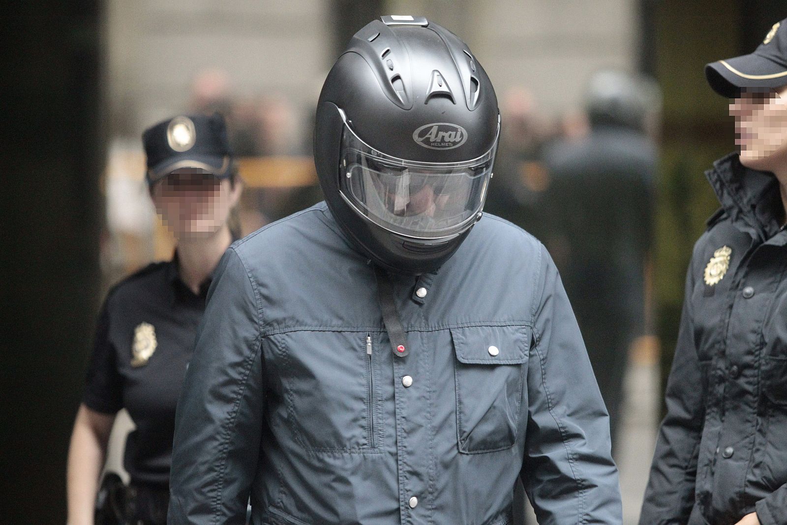 El exjefe de seguridad del PP, Antonio de la Fuente, a su salida de los juzgados.