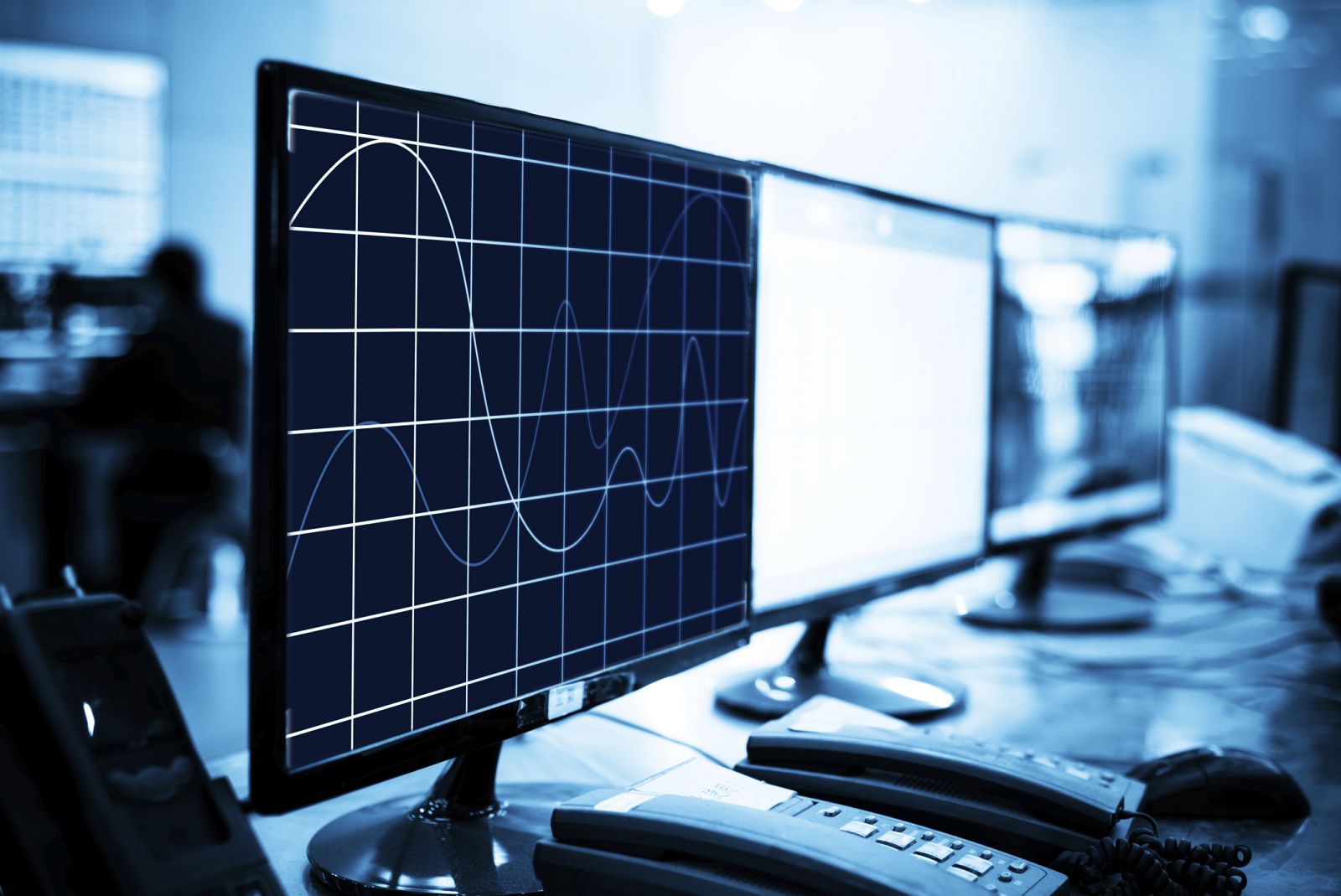 Una planta de control industrial.