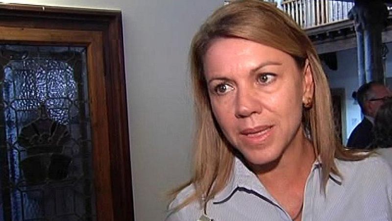 Cospedal ve en el ataque a la sede del PP  en San Sebastián "una prueba" para ilegalizar Bildu