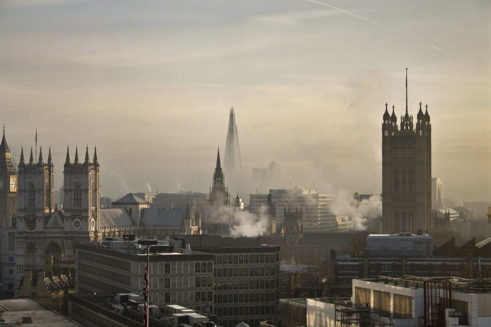 Amanecer en Londres.