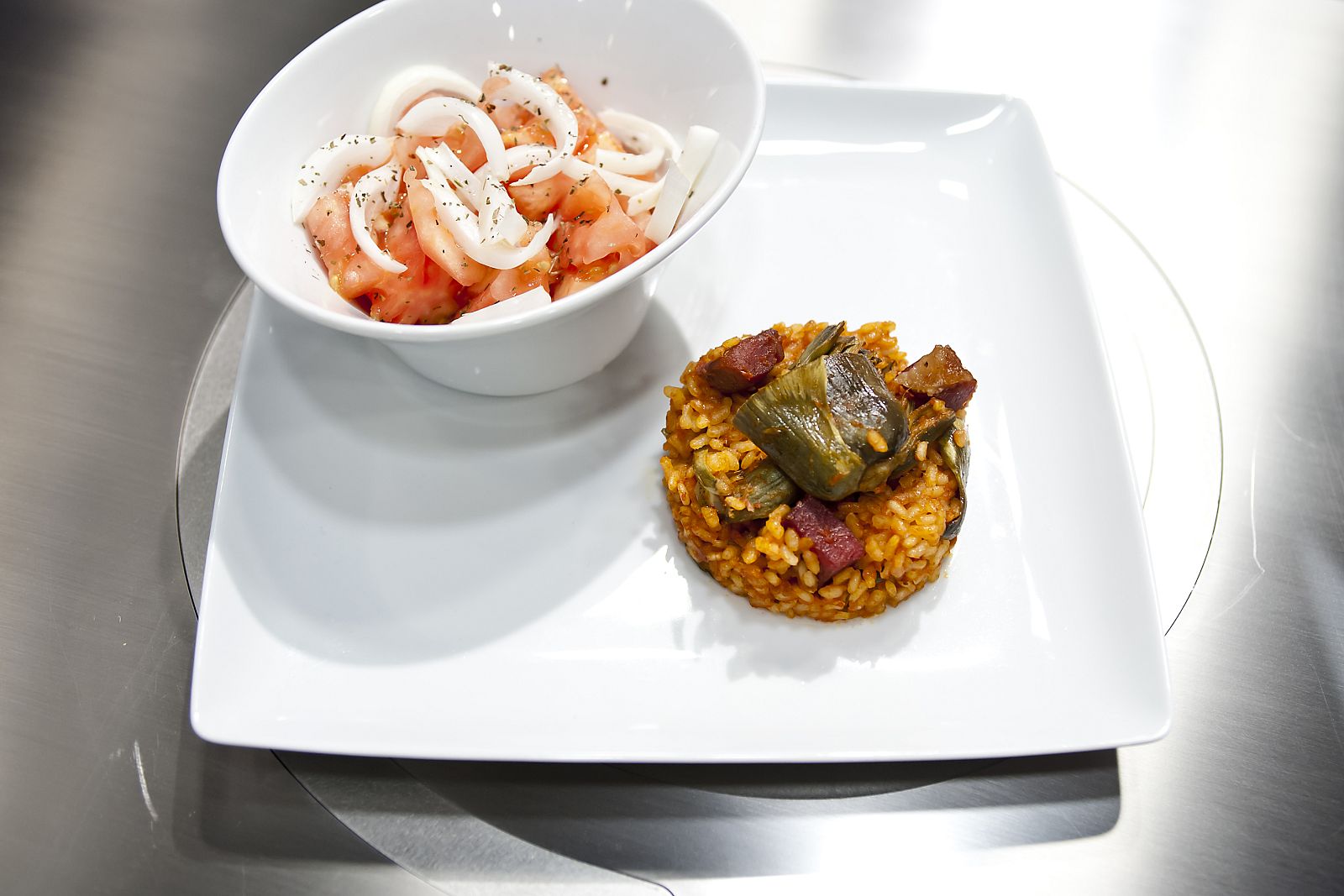MasterChef Junior - Arroz de sobrasada y alcachofas