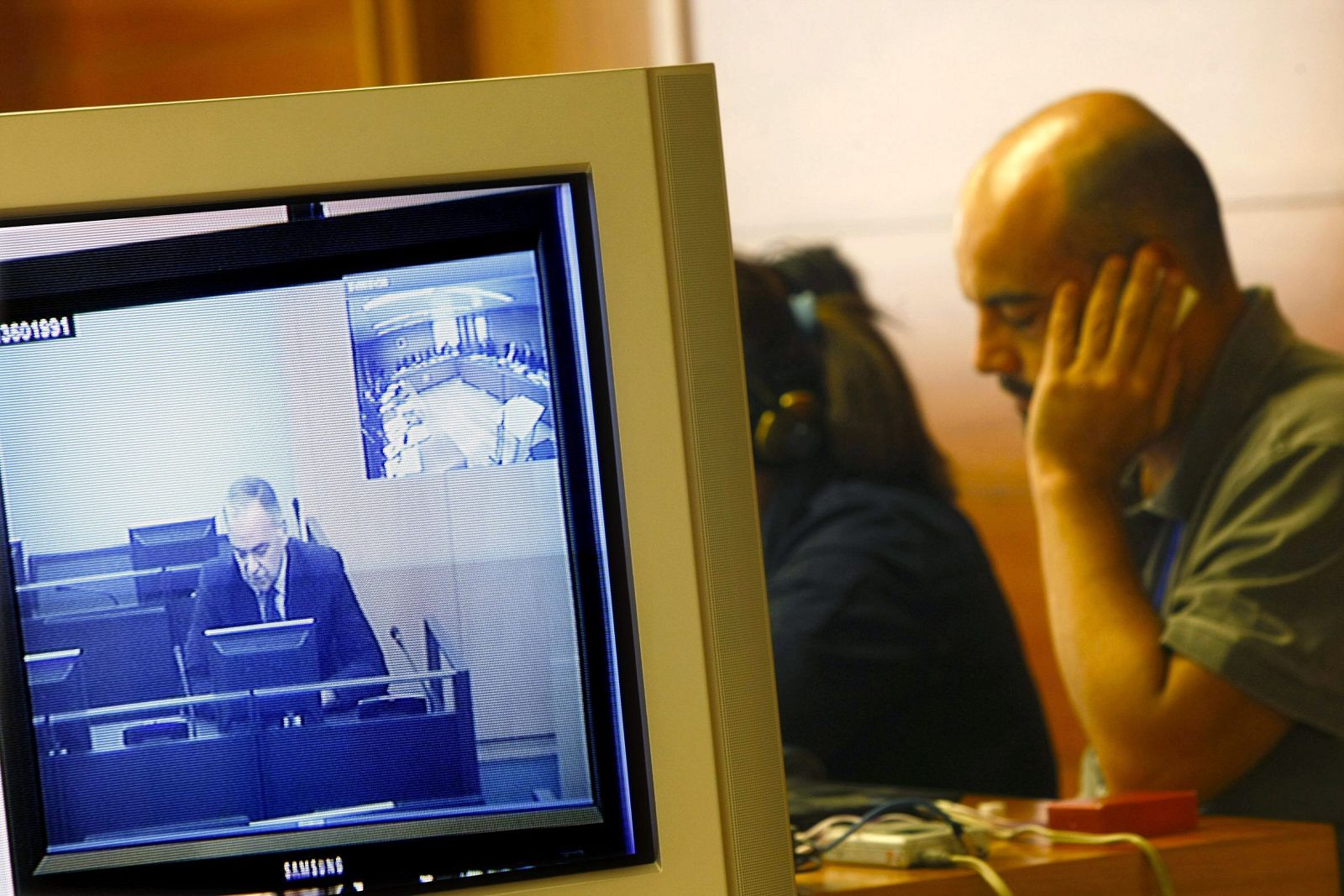 Esteban González Pons, durante su declaración por videoconferencia