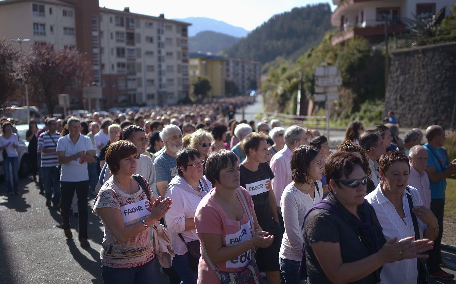 Manifestación de los trabajadores de Fagor