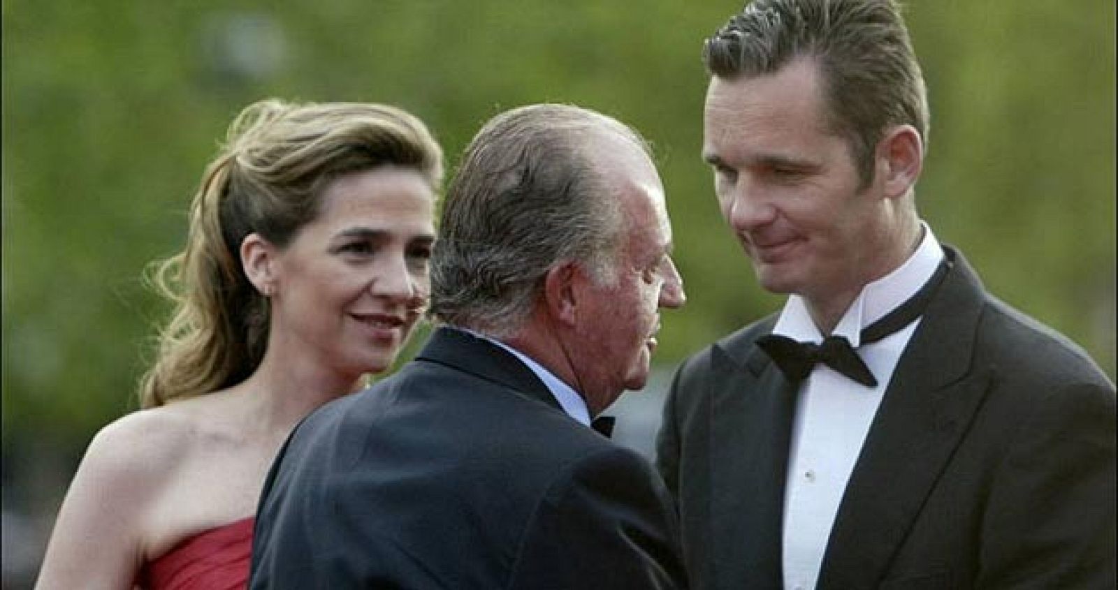 El rey con los duques de Palma, Iñaki Urdangarin y la infanta Cristina