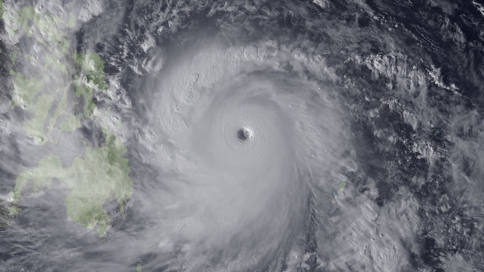 Fotografía vía satélite del supertifón Haiyan el 7 de noviembre