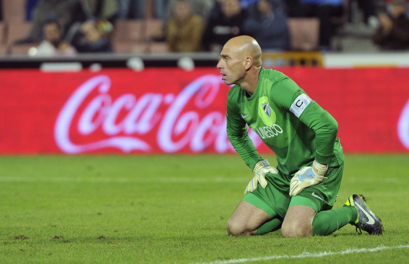 Imagen del portero argentino del Málaga "Willy" Caballero.