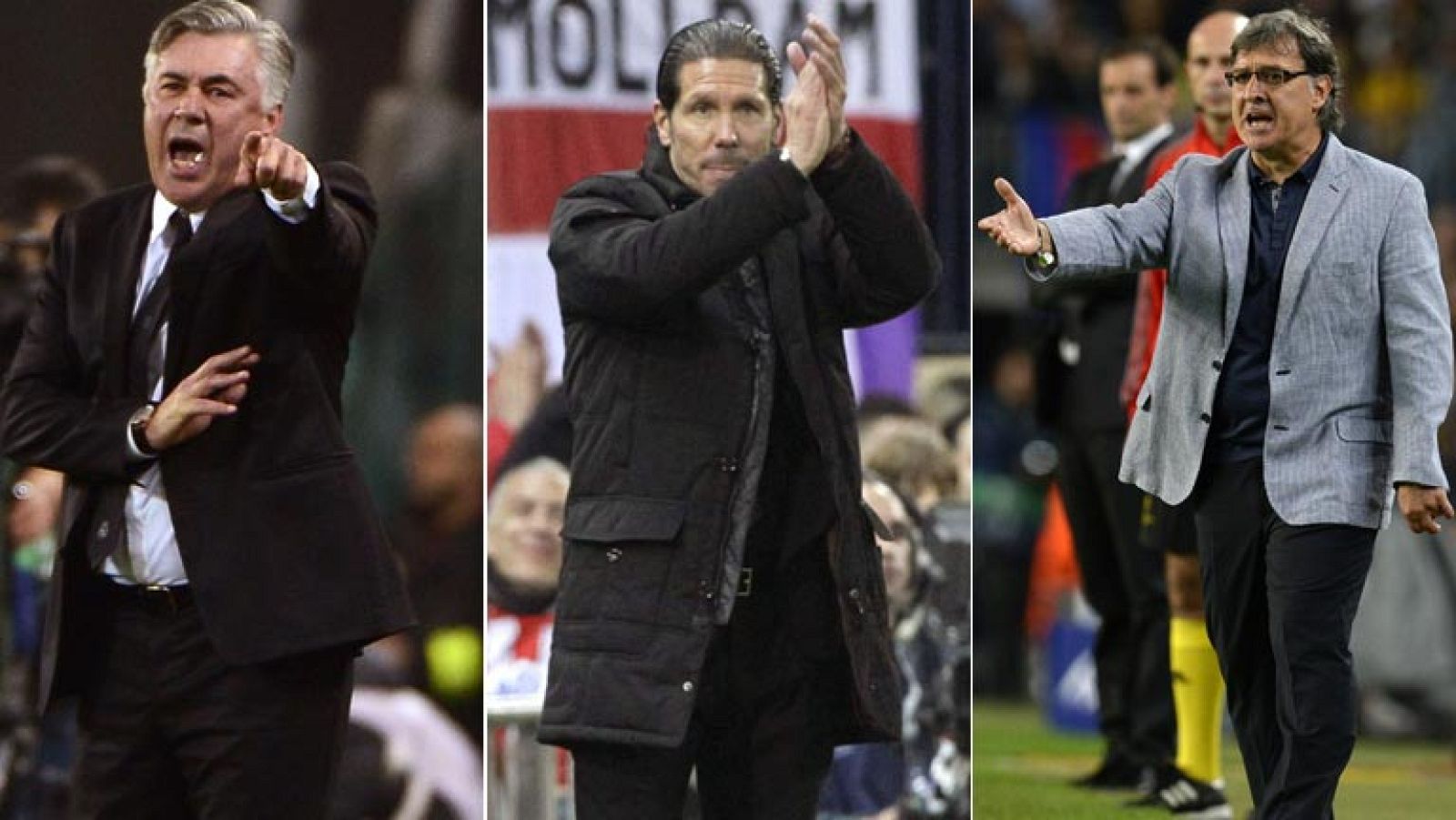 Ancelotti, Simeone y Martino