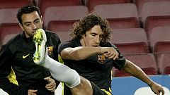 Xavi, duda ante el Granada por una sobrecarga