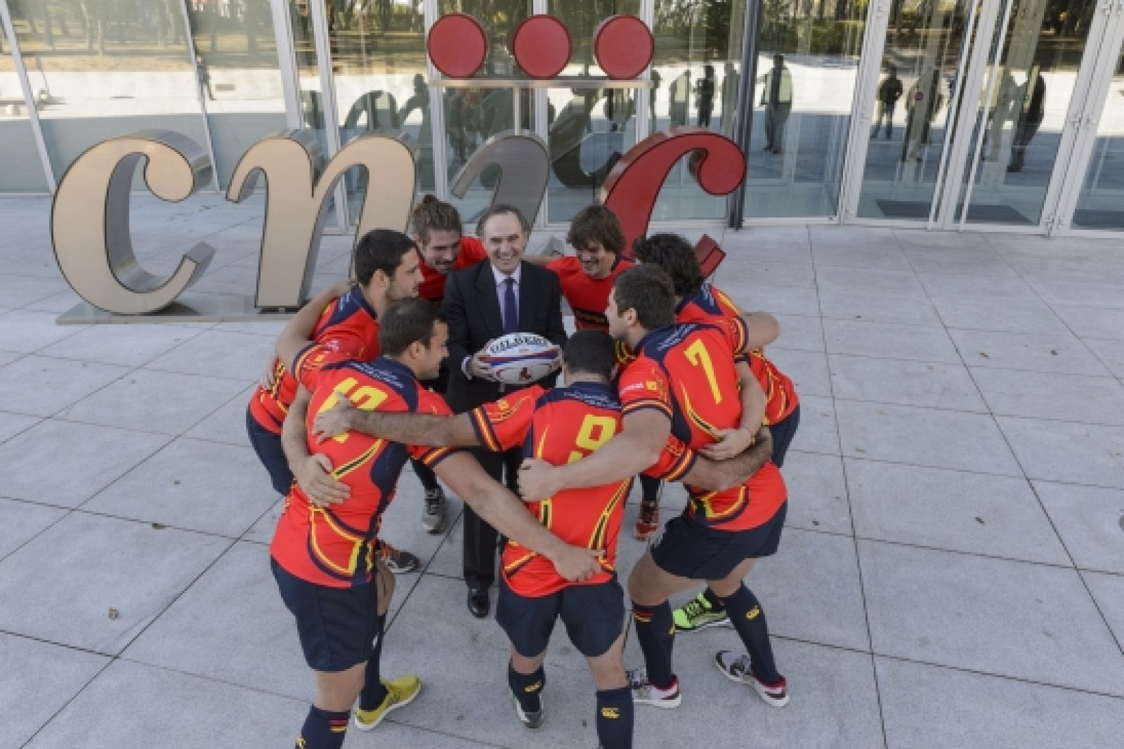 Los integrantes de la Selección española de Rugby.