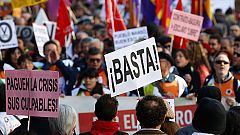 Multitudinarias manifestaciones recorren España en defensa de "lo público"