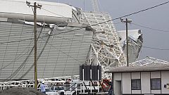 Dos muertos en un derrumbe en el estadio donde se inaugurará el Mundial 2014