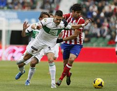 El Atlético trabaja para vencer al Elche y dormir como colíder de Primera