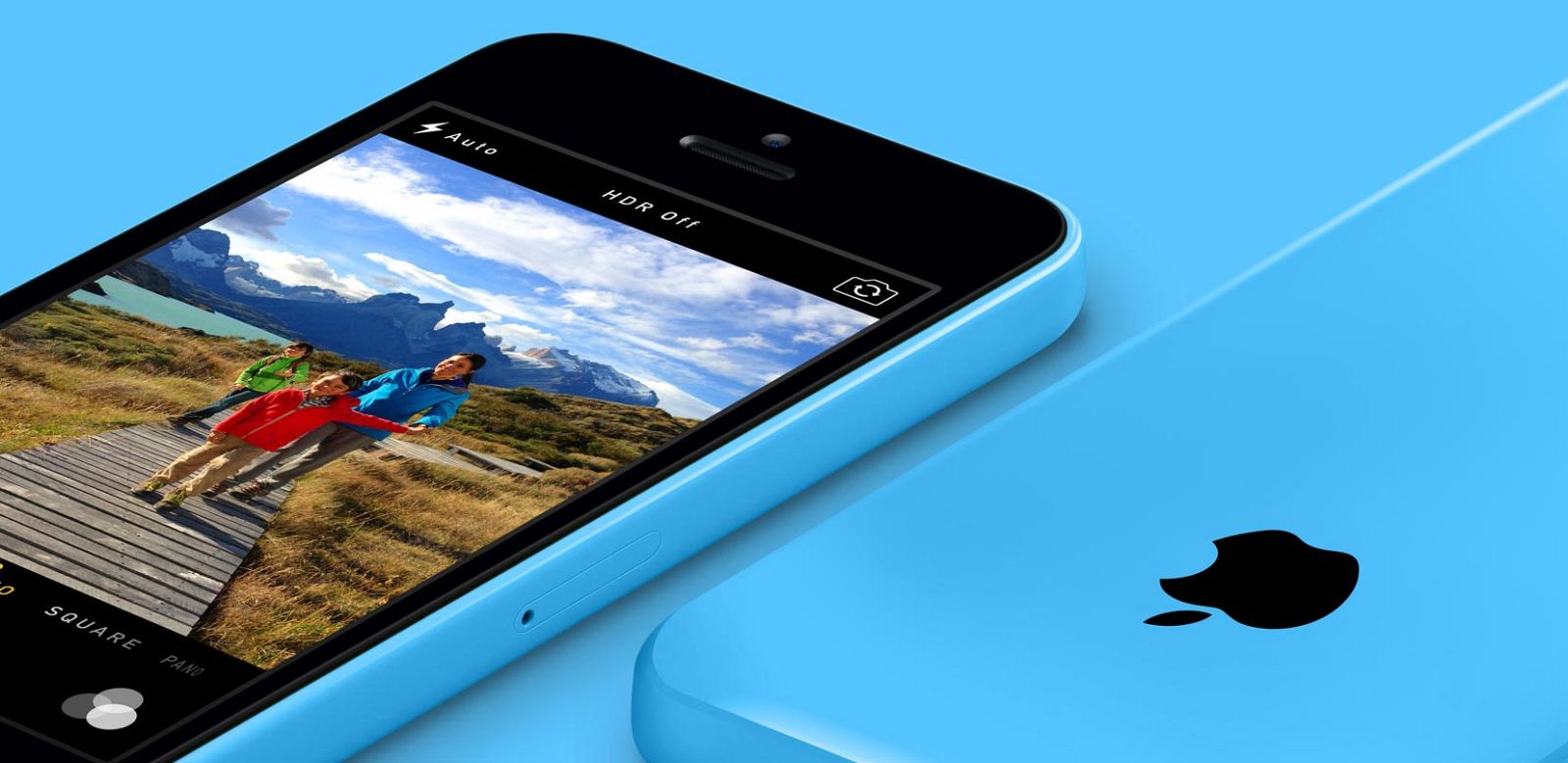 iPhone 5c en azul.