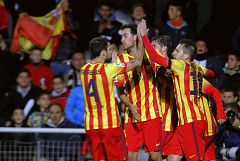Pedro salva los muebles del Barça en Cartagena