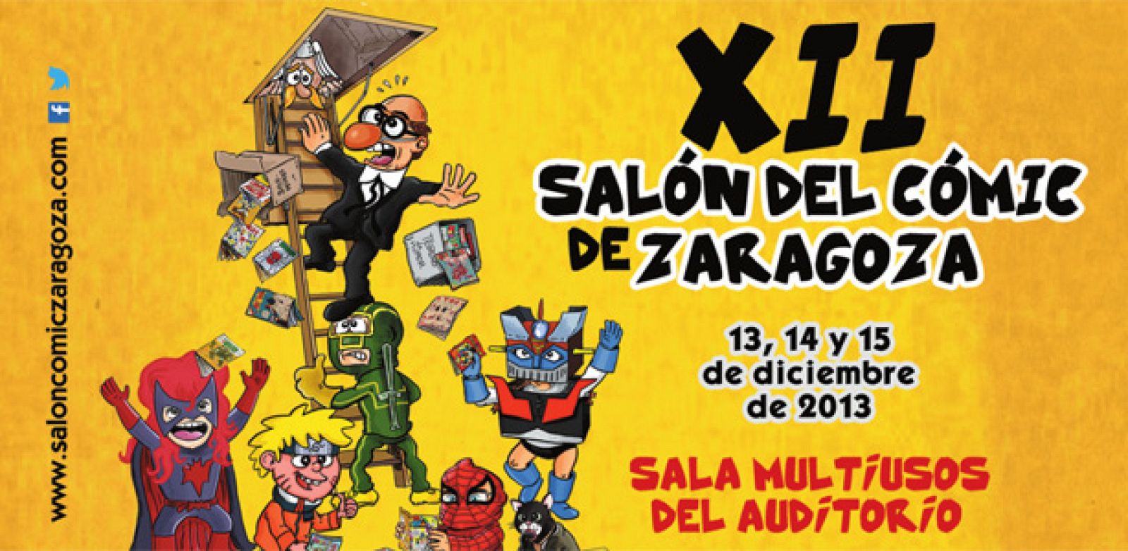 Fragmento del cartel del XII Salón del Cómic de Zaragoza