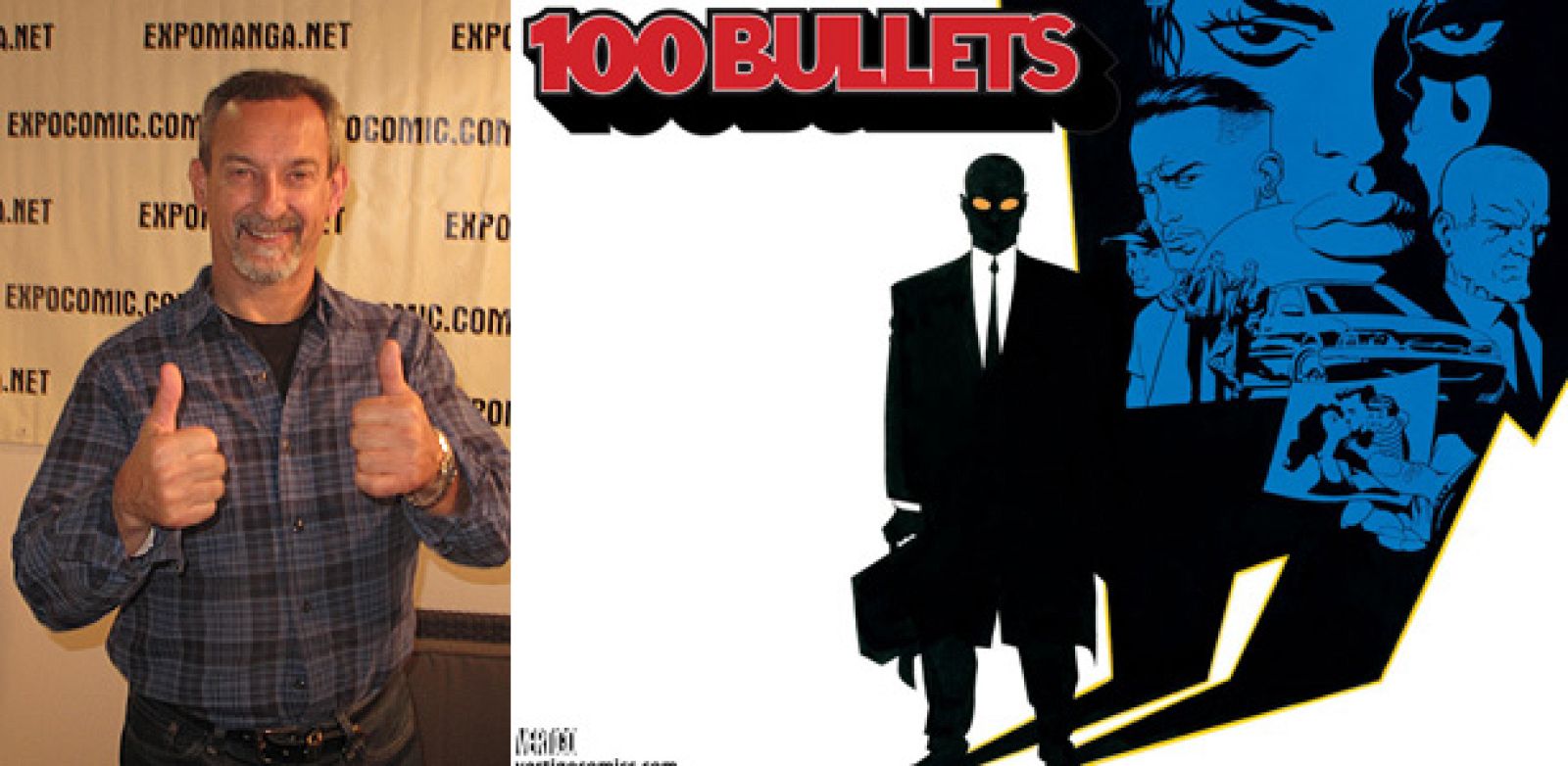 Eduardo Risso en Expocómic y una de sus ilustraciones para '100 balas'