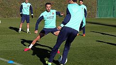 Xavi, con sobrecarga en el sóleo, baja ante el Cartagena