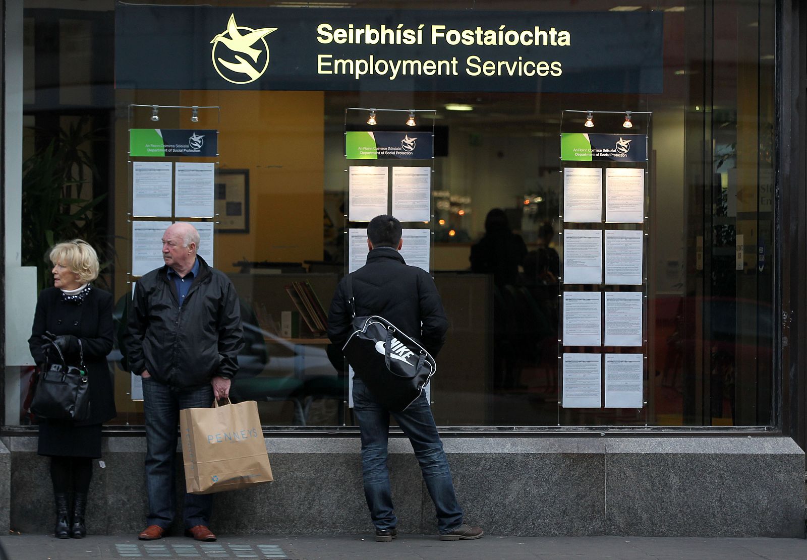 Una agencia de empleo en Dublín