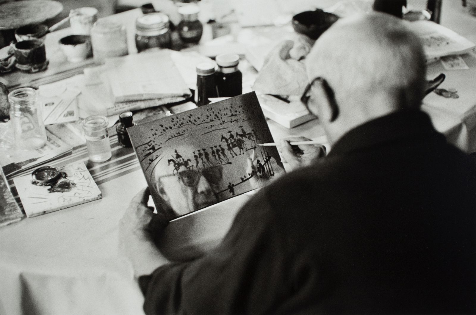 Picasso en La Californie ilustrando La Tauromaquia de Pepe Illo