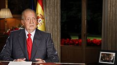 El rey elige para el mensaje una foto de su encuentro con las víctimas de ETA