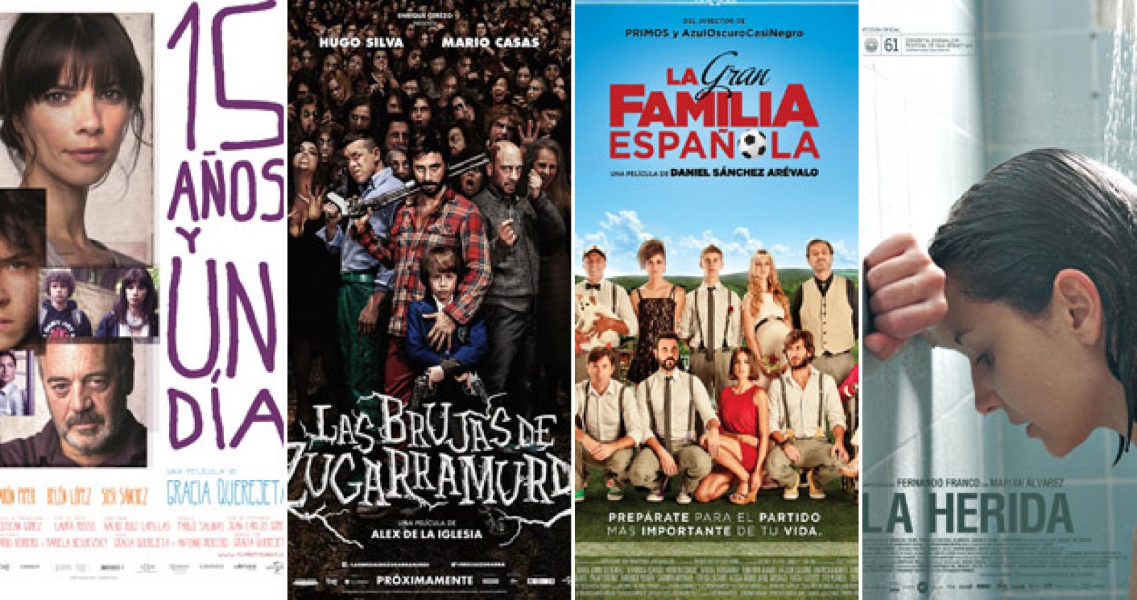 '15 años y un día', 'as brujas de Zurragamurdi', 'La gran familia española' y 'La herida', entre las favoritas en las nominaciones de los Premios Goya.