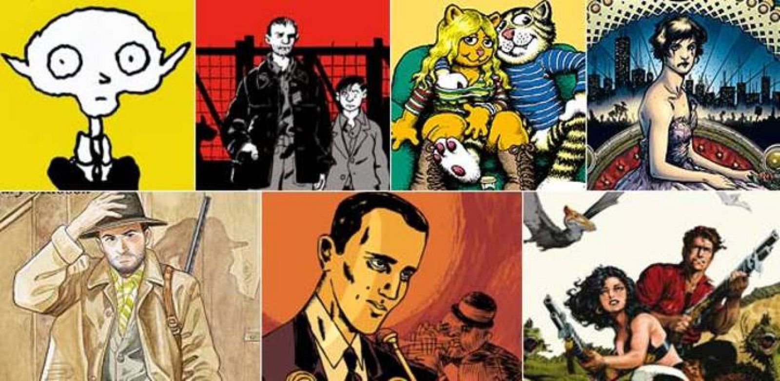 Imágenes de 'Vampir', 'Yo, René Tardi prisionero de guerra en Stalag IIB', 'Las 7 vidas del gato Fritz', 'Fashion Beast', 'El Sabueso 01: St Mary's Ribbon', 'Piscina Molitor/La vida swing de Boris Vian' y 'Xenozoic'