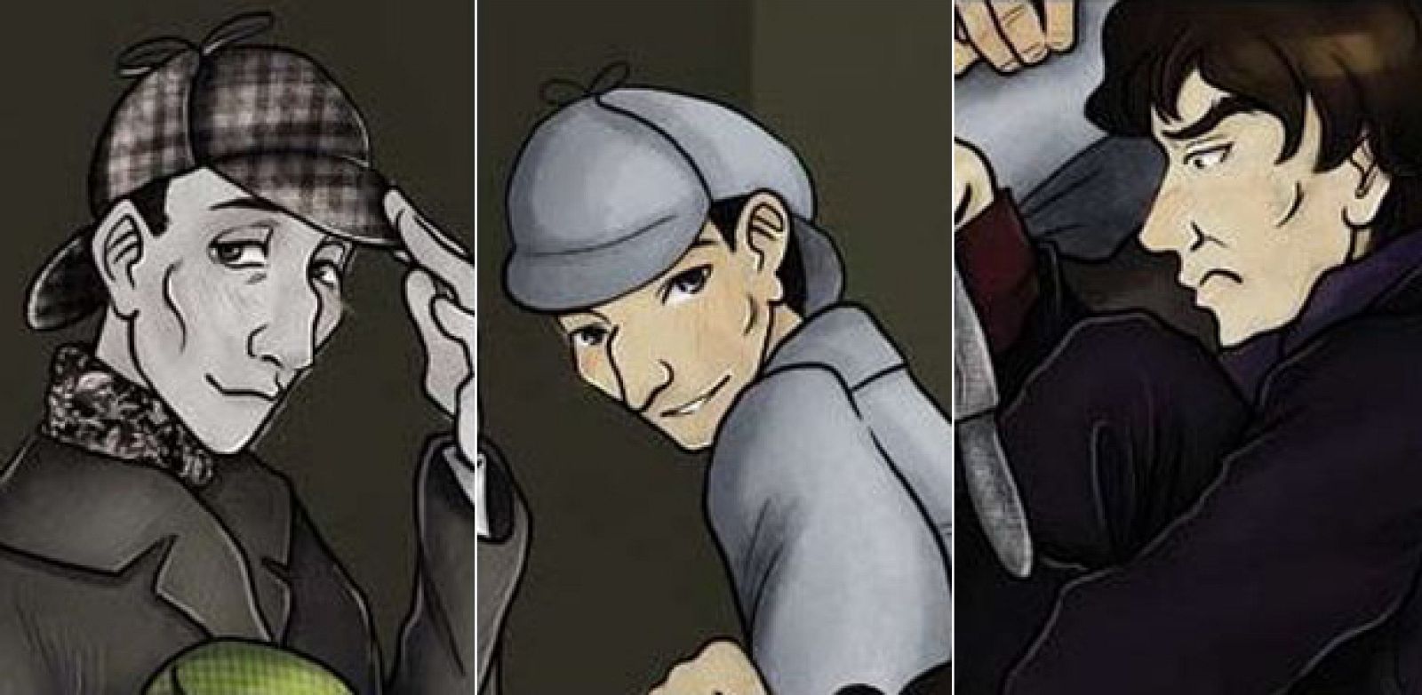 Montaje de la portada de 'La vida secreta de Sherlock Holmes', de Teba Laborde