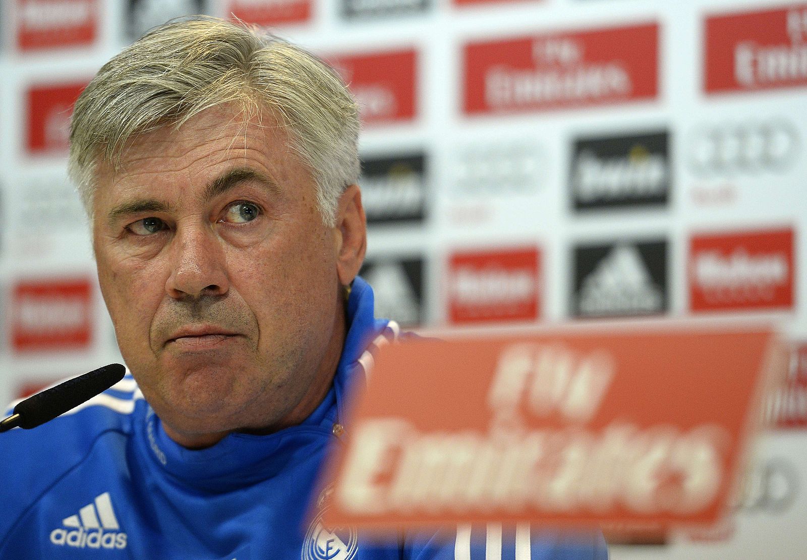El entrenador italiano del Real Madrid, Carlo Ancelotti