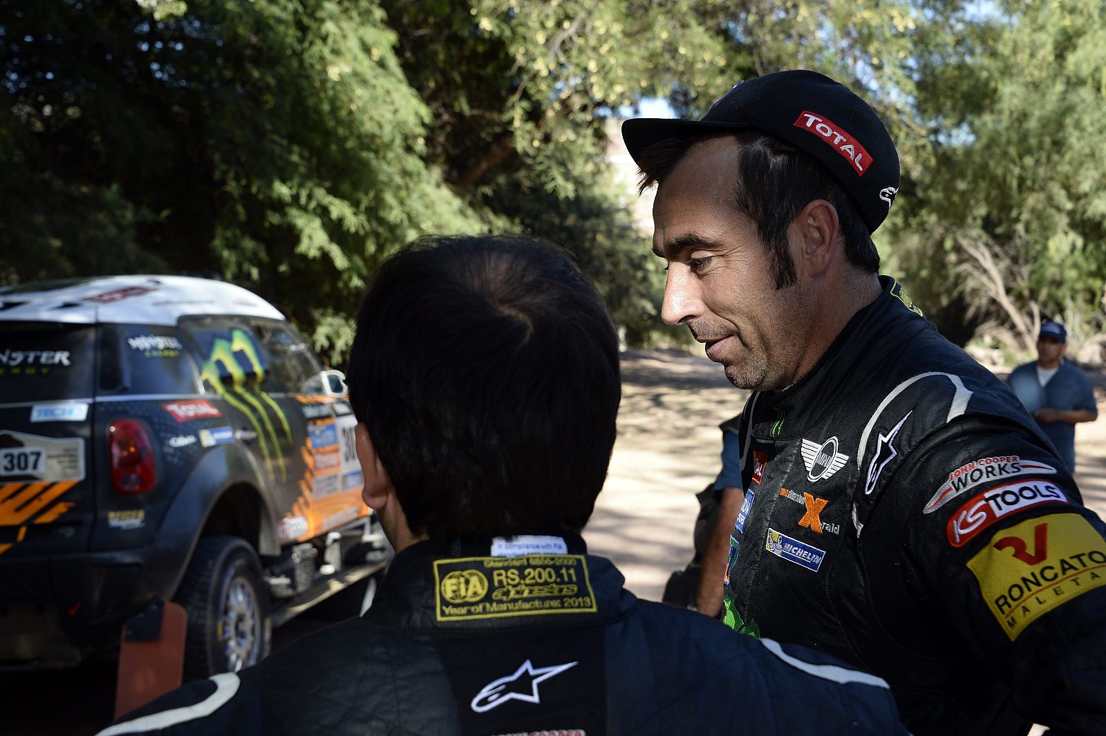 El piloto español Joan 'Nani' Roma, en el Dakar