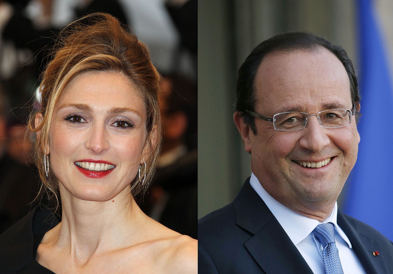 Fotografías de archivo de ulie Gayet y François Hollande